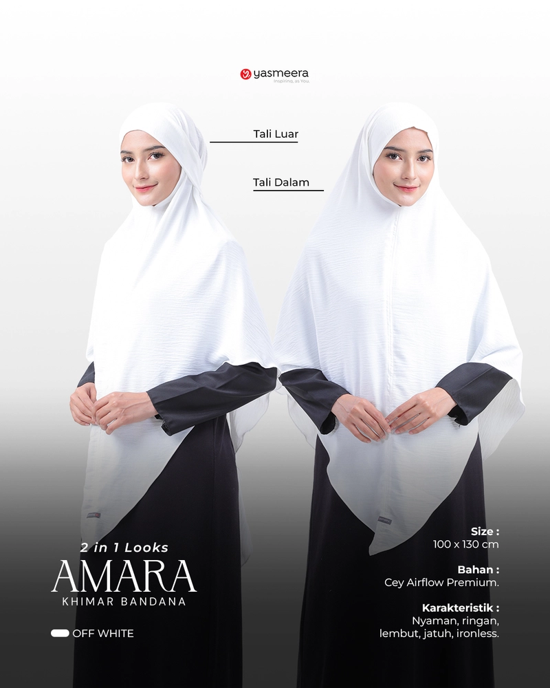 Product image KHIMAR BANDANA AMARA Dewasa OFF WHITE
